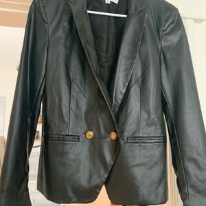 BB Dakota Black Blazer with Gold Buttons